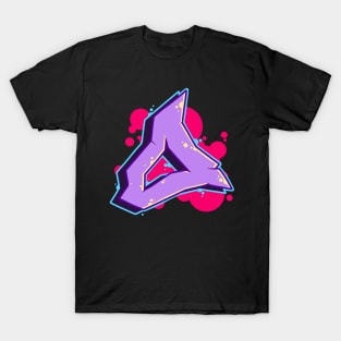 Letter O - Graffiti Street Art Style T-Shirt